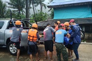 Responding to effects of TS Maring in Claveria, Cagayan