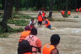Rescue efforts in Brooke’s Point, Palawan