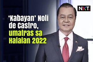 'Kabayan' Noli de Castro, umatras sa Halalan 2022 