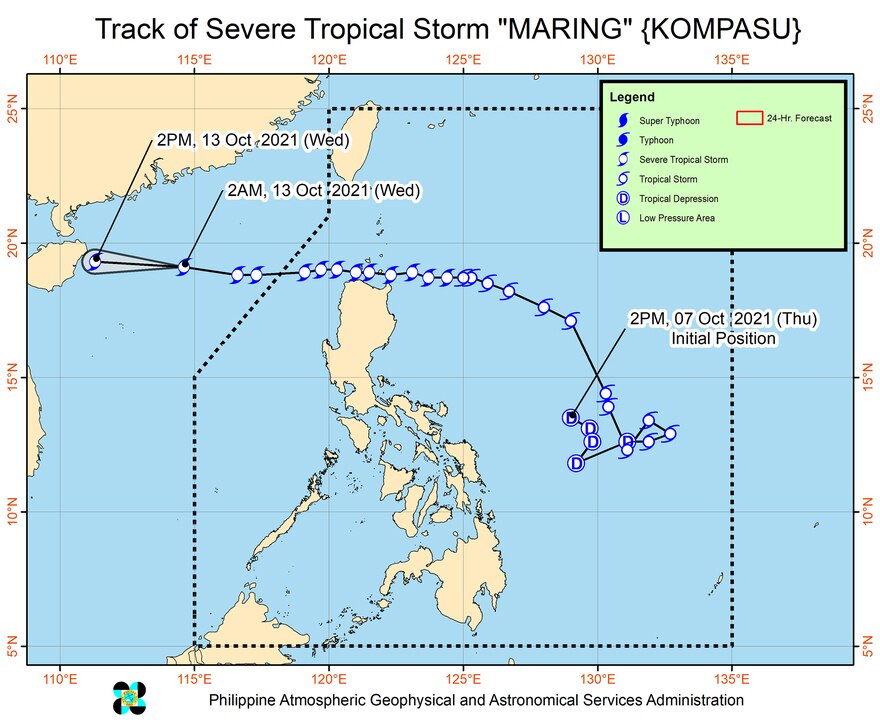Maring moves away from PH 