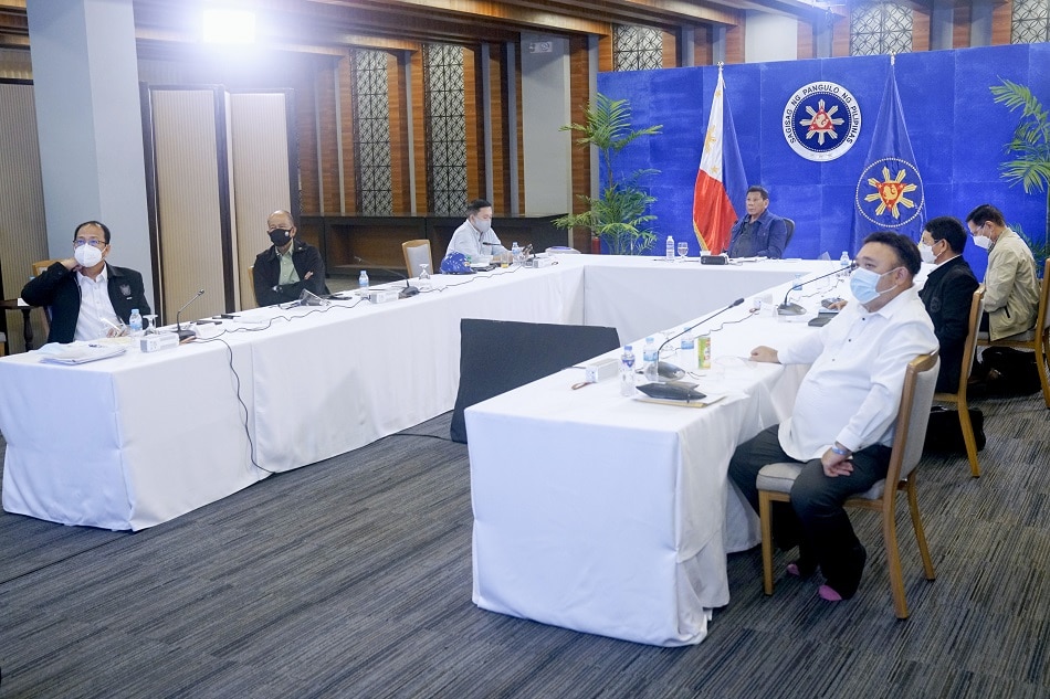 Duterte has disapproved of the Senate's marathon hearings regarding pandemic deals. Toto Lozano, Presidential Photo