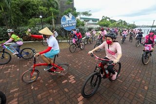 Hundreds join Bike for Leni campaign caravan in Iloilo
