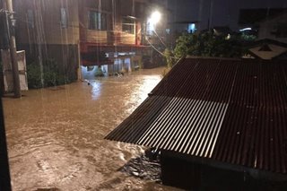 Parte ng Davao City binaha dahil sa malakas na ulan