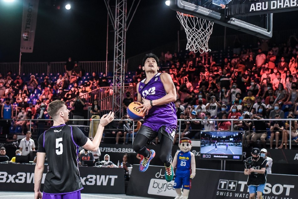 David Carlos in action in the FIBA 3x3 World Tour Abu Dhabi Masters Slam Dunk Competition. Handout photo