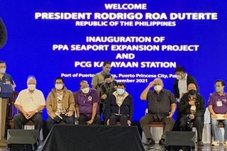 Duterte pinasinayaan ang ilang proyekto sa Palawan