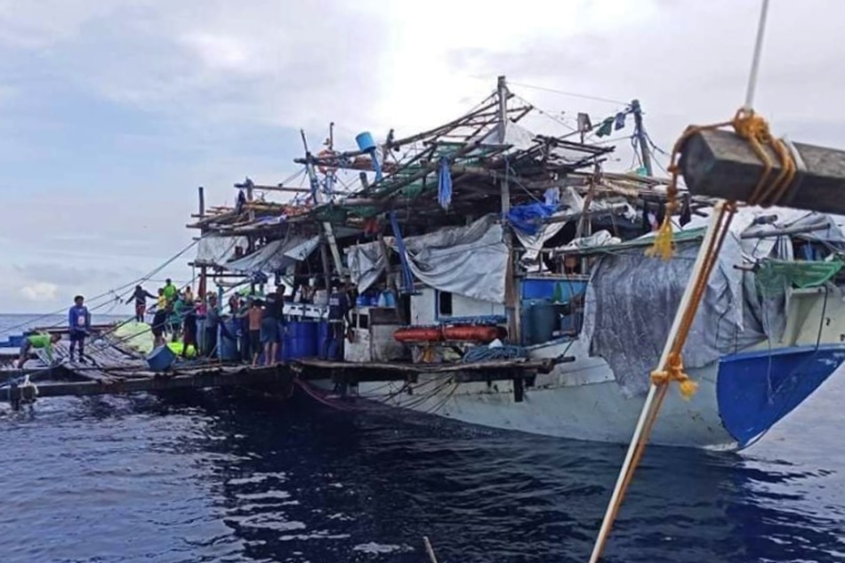  The fishermen were caught using improvised air compressors, a violation under the Philippine Fisheries Code of 1988. Photo courtesy of the Philippine Coast Guard.