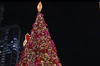 Mga Christmas tree sa ilang pasyalan sa NCR pinailawan
