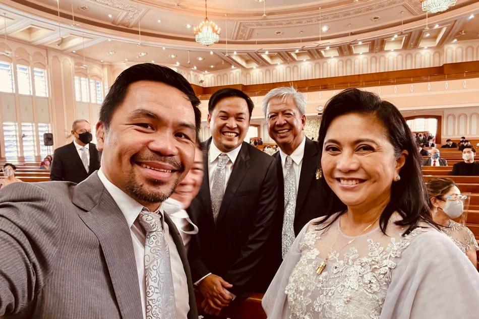 LOOK: Pacquiao, Robredo attend Cebu wedding 3