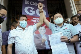 Duterte asks Bong Go: Will you or won’t you run?