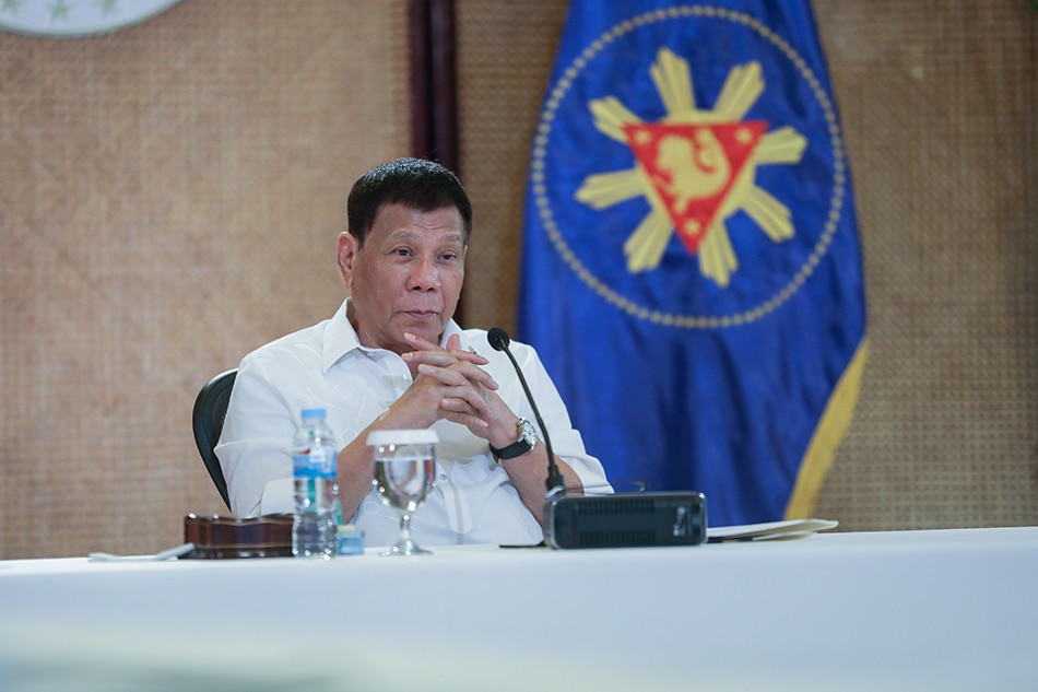 President Rodrigo Duterte delivers a national address from the Malacañang Palace on Nov. 15, 2021. Karl Alonzo, Presidential Photo