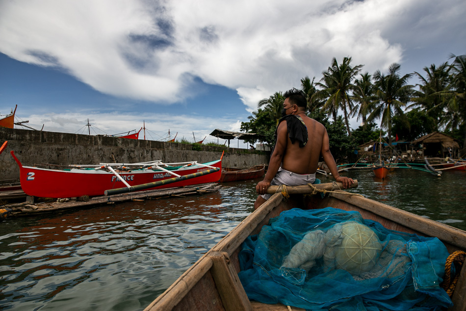 In Cagayan province: The water turns dark where the river meets the sea 16