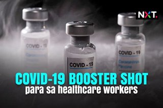 COVID-19 booster shot para sa healthcare workers 