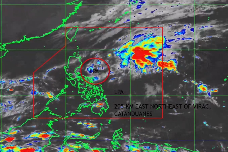 PAGASA monitoring low-pressure area off Catanduanes