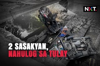 2 sasakyan, nahulog sa tulay 