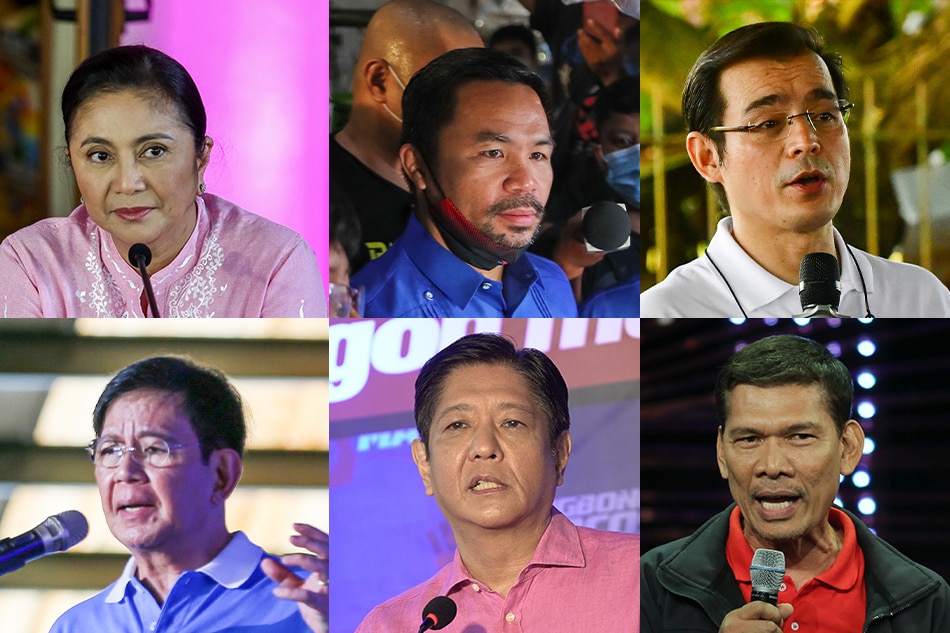 10 presidential bets included in 2022 election ballot: Comelec | ABS-CBN  News