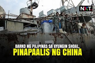 Barko ng Pilipinas sa Ayungin Shoal, pinaaalis ng China