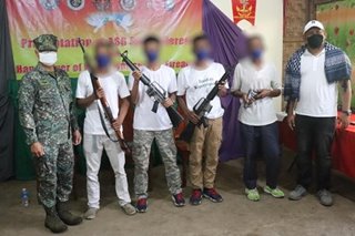 5 Abu Sayyaf members surrender in Basilan, Sulu - military