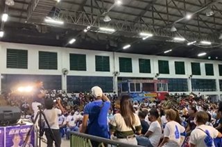 Why did Aksyon Demokratiko give raffle prizes in Nueva Ecija sortie?