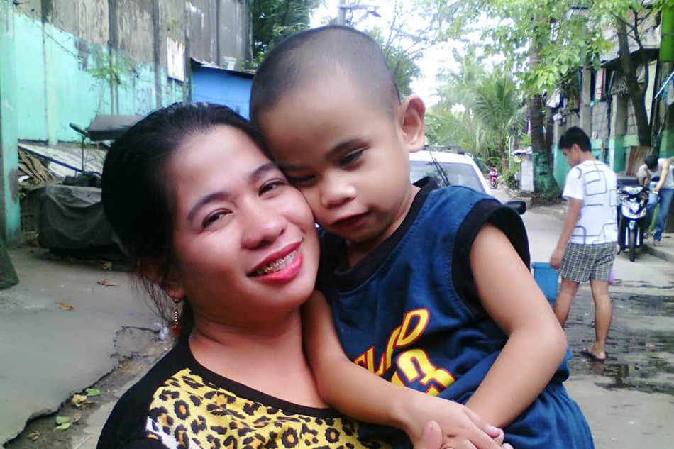 Grace Donaire with her son Red Alipao who is blind, deaf, and mute and has autism, epilepsy and developmental delay in a photo shot in 2016. Photo courtesy: Grace Donaire.
