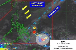 PAGASA monitoring LPA off Mindanao