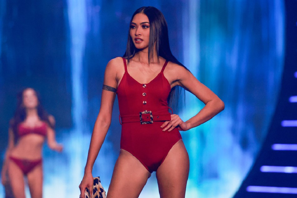 Miss Philippines, Beatrice Gomez during the swimsuit competition of the 70th Miss Universe beauty pageant in Israel's southern Red Sea coastal city of Eilat on December 13, 2021. Menahem Kahana, AFP