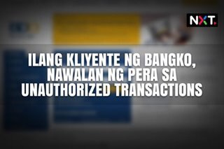 Kliyente ng bangko, nawalan ng pera sa kanilang account