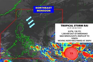 'Tropical depression may become typhoon before landfall' 
