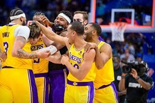 Reaves' last-second trey lifts Lakers past Mavericks