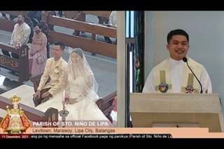 Priest delivers homily for ex-girlfriend's wedding