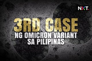 3rd case ng omicron variant sa Pilipinas