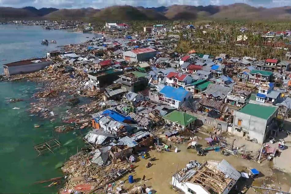 Aerial photos from the military's EastMinCom show the aftermath of Typhoon Odette in Surigao del Norte and Surigao del Sur on Dec. 17, 2021 after the typhoon wreaked havoc in parts of the Philippines. Photo courtesy of AFP, EastMinCom