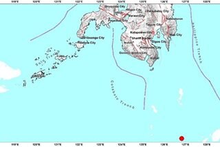 Magnitude-5.4 quake hits waters off Davao Occidental