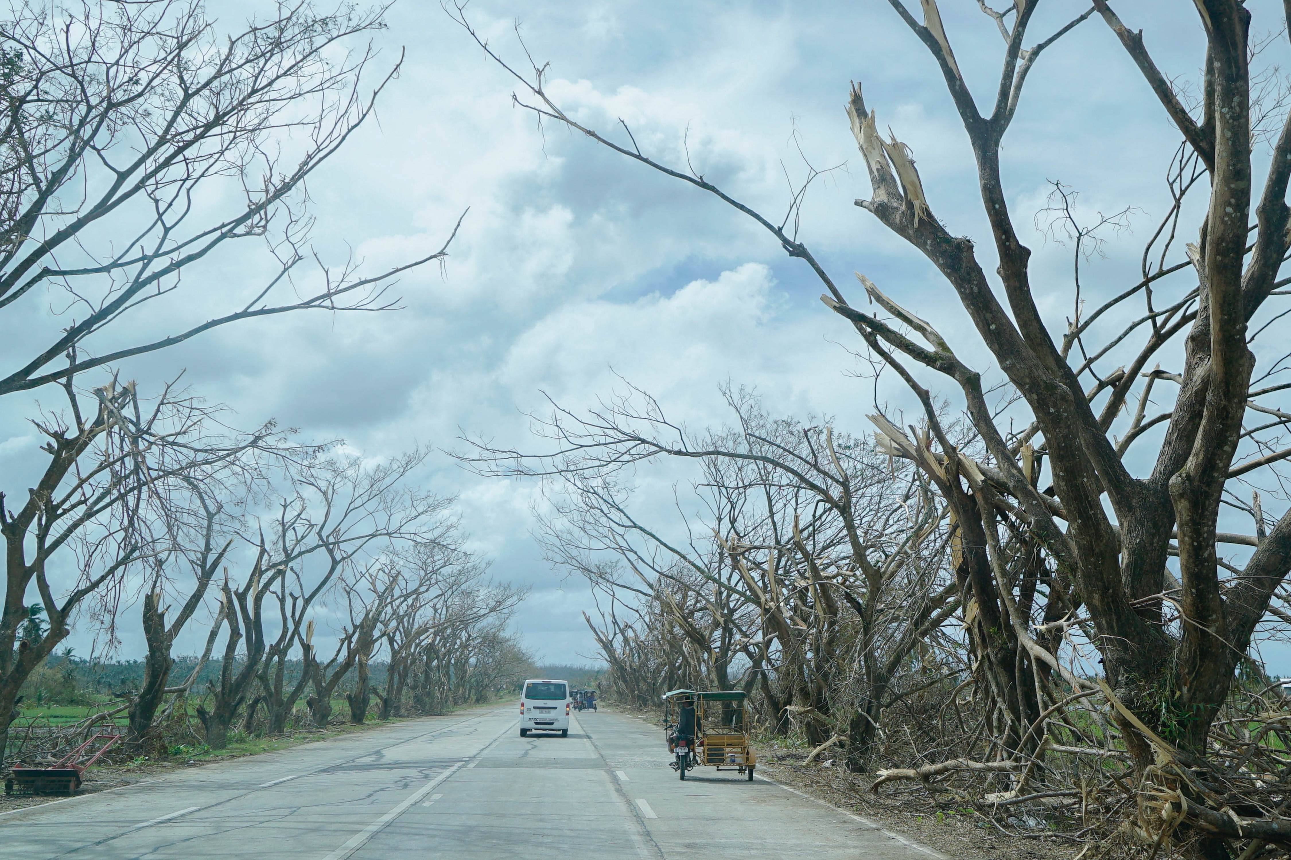 Photo of the destruction left by Typhoon Odette in Surgiao del Norte during a visit by President Rodrigo Duterte on December 22, 2021. King Rodriguez, Presidential Photo/File