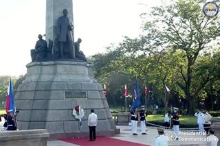 Duterte leads Rizal Day rites