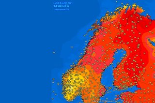 Heat wave hits Nordic countries, as 34 Celsius recorded in Arctic