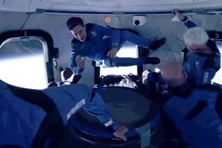 WATCH: The moment Jeff Bezos, companions realize they were in space