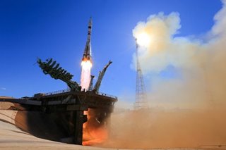 Russia launches film crew to space