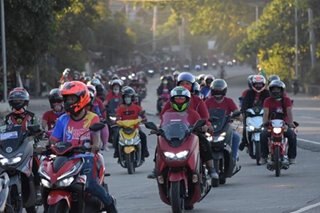 Marcos supporters nag-motorcade sa Ilocos Sur
