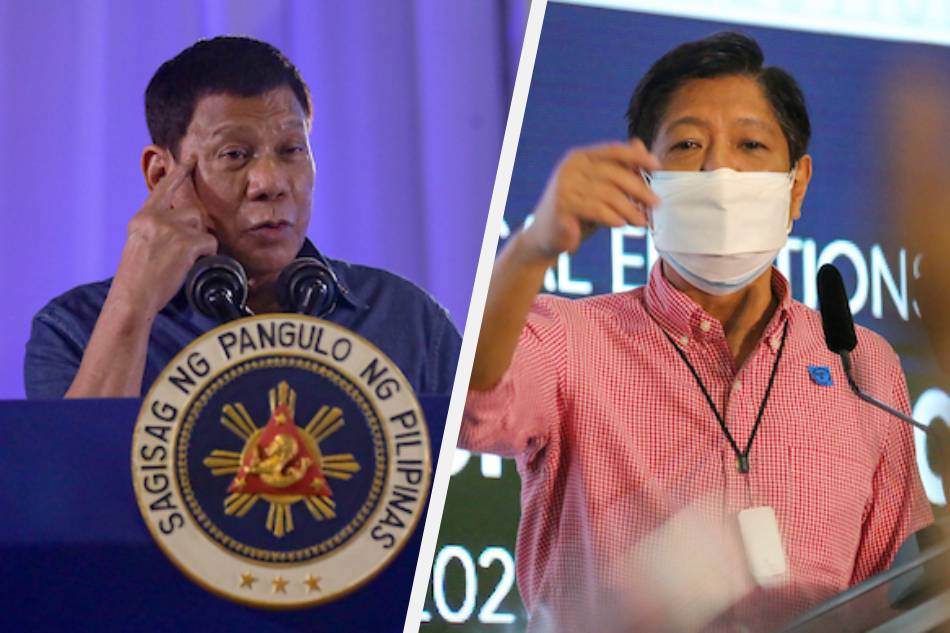  President Rodrigo Duterte and presidential aspirant Ferdinand 