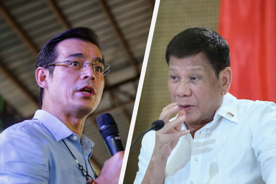 This composite image shows President Rodrigo Duterte and Manila Mayor Isko Moreno Domagoso. Robinson Niñal, Presidential Photo/George Calvelo, ABS-CBN News