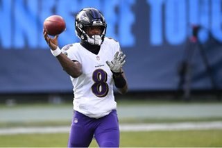NFL: Jackson sparks Ravens over Titans, Brees sets up Brady showdown