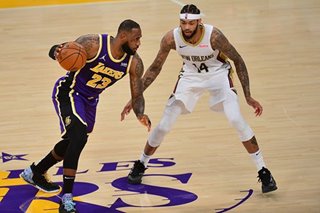 NBA: Lakers dominate second half, pull away from Pelicans