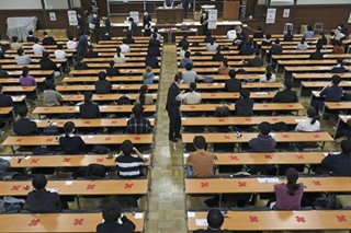 Student not covering nose with mask disqualified at university exams in Japan