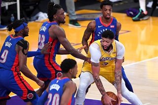 NBA: Lakers need double OT to defeat lowly Pistons
