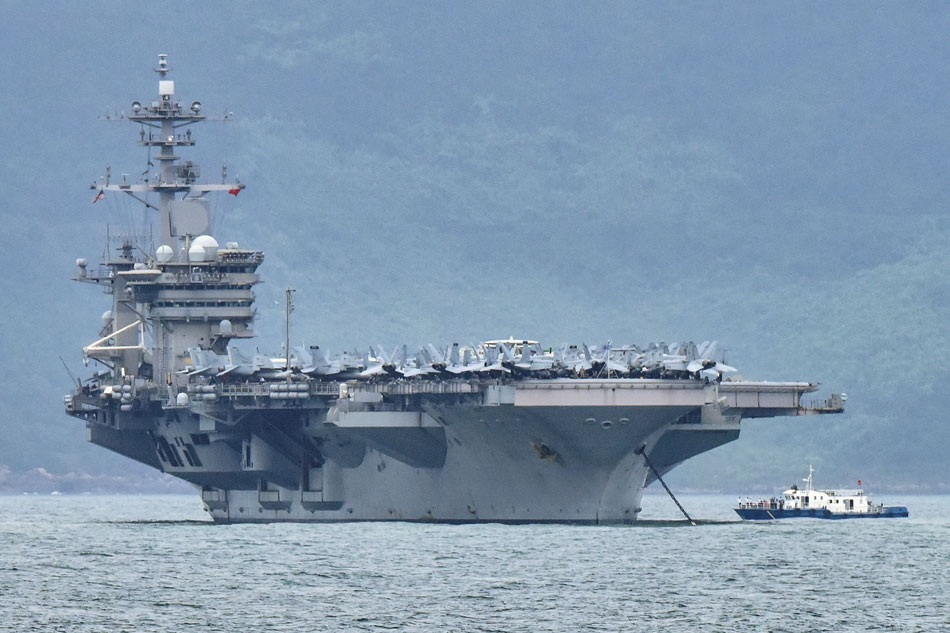 2 US carrier groups conduct exercises in South China Sea 1
