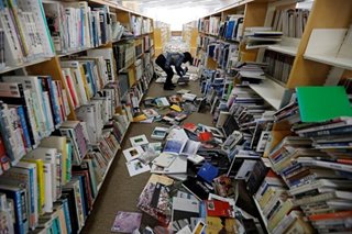 Aftermath of the earthquake aftershock in Japan
