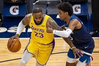NBA: LeBron James leads Lakers past Timberwolves