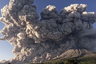 LOOK: Indonesia's Mount Sinabung volcano spews ash