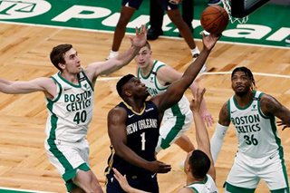 NBA: Pelicans defeat Celtics for sweep of season series
