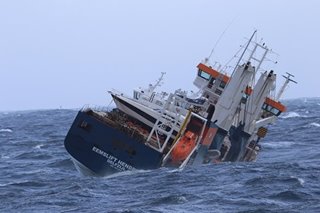 Norway says cargo ship secured, no longer at risk of grounding